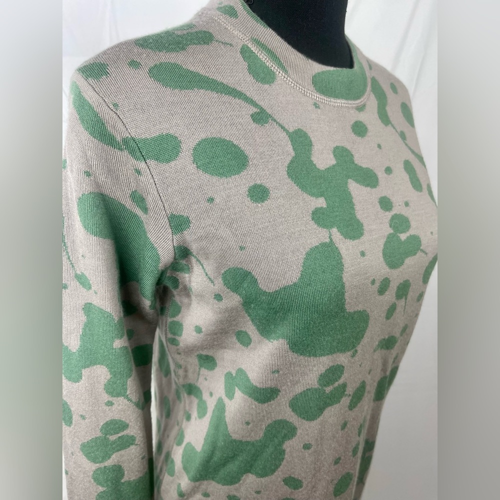 Marc Jacobs Oil Drop Wool Sweatshirt Dress in Granite Multi. Size Small - Picture 5 of 5